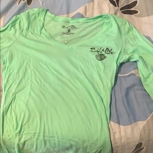 Super cute salt life long sleeve v neck!
